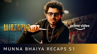 Munna Bhaiya Recaps Mirzapur  Divyenndu  Amazon Original  Oct 23 [upl. by Notgnirrac]