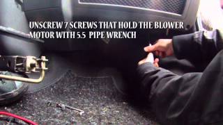 VW T5 blower motor change [upl. by Navannod105]