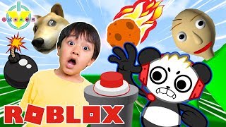 DONT TOUCH THE BUTTON IN ROBLOX RYAN VS COMBO PANDA LETS PLAY [upl. by Nedmac]