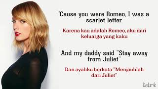 Love Story  Taylor Swift Lirik video dan terjemahan [upl. by Faucher]