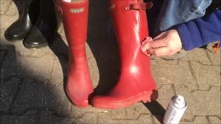 Gummistiefel aus Naturkautschuk pflegen [upl. by Eus]