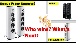 Sonus Faber Sonetto vs Kef R11 Meta vs Focal Kanta 3 Is The Sonus Faber More Than Looks [upl. by Icnan]