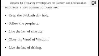 What we Work On Before Baptism Commandments Ordinance Covenants 11 14 24 [upl. by Ocirderf]