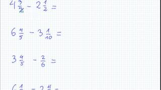 Dodawanie i odejmowanie ułamków zwykłych o różnych mianownikach  Matematyka SP i Gimnazjum [upl. by Fiel]