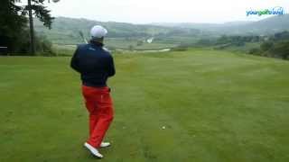 Celtic Manor Montgomerie Course  3rd Hole  Signature Hole Series with Your Golf Travel [upl. by Cowden783]