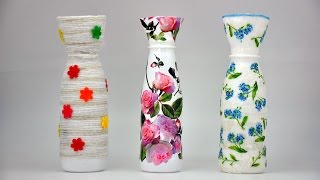 Wazon z plastikowej butelki  Recycled DIY  Vase with a plastic bottle [upl. by Atiken]