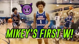 Mikey Williams Gets FIRST WIN With New Team Mikey amp Lake Norman Prep For Jahzare Jackson amp IMG 😱 [upl. by Emeline]