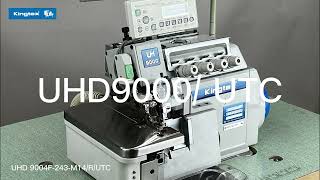 Kingtex UHD9000FRUTC  Overlock Sewing Machine Fabric Edge Sensor Auto Trimmer [upl. by Goldie]