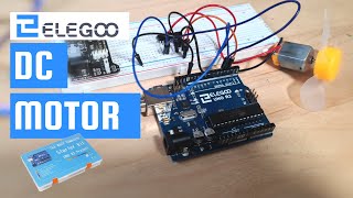 DC Motor Arduino Tutorial  Elegoo The Most Complete Starter Kit [upl. by Atinehc]