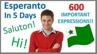 Learn Esperanto in 5 Days  Conversation for Beginners [upl. by Tolmann]