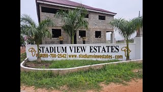 Stadium View Estates House Tour in Prapram  Ghana July 2024 Repatriation amp Investment Tour [upl. by Mail446]