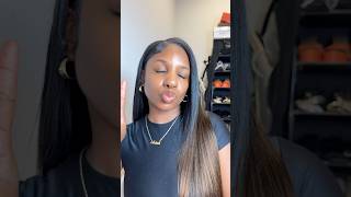 UNICE vpart wig install the quickest install ever wigs wigreview wigtutorial hairtutorial [upl. by Elburt]