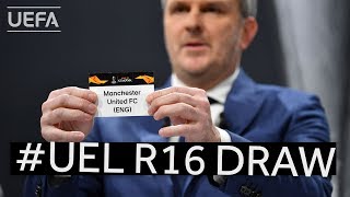 201920 UEFA Europa League Round of 16 draw [upl. by Aihsiek]