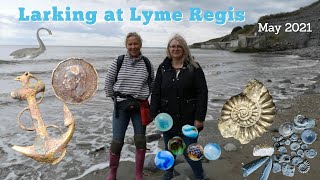 Larking on the Beach at Lyme Regis  Revised Version Dinosaurs Fossils amp Fascinating History [upl. by Walkling134]