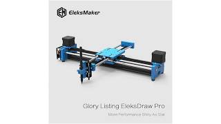 EleksMaker EleksDraw Pro Metal 2 Axis XY Plotter Pen Drawing Robot Drawing Machine [upl. by Aicenad]