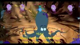 The little mermaidUnder The Sea with lyrics  Bajo el mar en Inglés con letra [upl. by Irene]