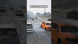 PEYSOLIVE  Hellcat Vs TrackHawk roll race In GTA ONLINE [upl. by Sirron]