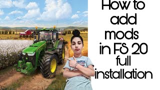 How to install mods in FS 20 full installation 💯 working [upl. by Ahsaele]