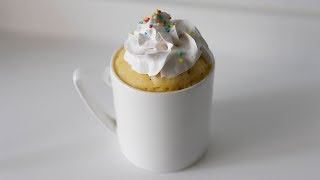 Vanilla Mug Cake Recipe [upl. by Ecinej]