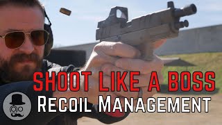 How to Grip a Pistol and Manage Recoil  SHOOT LIKE A BOSS  1 [upl. by Aekal545]