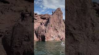 Lake Havasu Copper Canyon cliff jumping [upl. by Ardnuas]