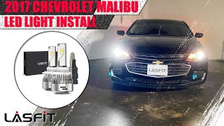 9005 LED bulbs work as headlight high low beam on 2016 2017 Chevrolet Malibu [upl. by Dempsey]