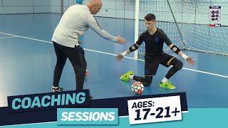 Part 1  Tony Elliott Futsal Goalkeeper Techniques  FA Learning Coaching Session [upl. by Onida]