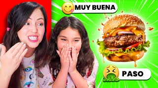 HAMBURGUESA SI O NO 🤔 TIER LIST de COMIDA RÁPIDA 😅 Sandra Cires Play ft Mia [upl. by Yorel]