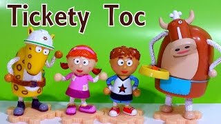 Tickety Toc Playset TommyTallulahMcCoggins Hopparoo Tooteroo Madame Au Lait Unboxing Review [upl. by Marie]