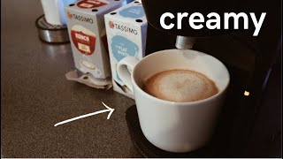 How to make a Flat White coffee  Tassimo Kenko pods [upl. by Orodoet]