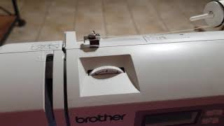 Brother CE8080PRW sewing machine E1 error [upl. by Ridglee]