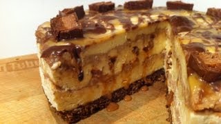 HOW TO MAKE MARS BAR CHEESECAKE NO BAKE [upl. by Allianora]