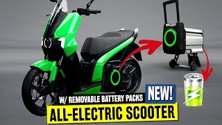 10 New Electric Scooters w Removable Batteries for Faster and Smarter Charging [upl. by Enellij965]