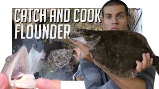 FLOUNDER Catch and Cook  With Lizardfish [upl. by Isle]