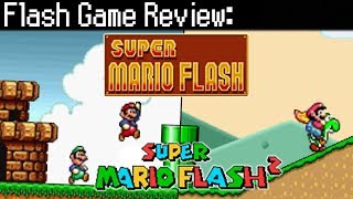 Super Mario Flash amp Super Mario Flash 2  Flash Game Review [upl. by Accemahs]