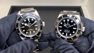 Is Tudor the ‘poor’ man’s Rolex Black Bay 41 Monochrome vs Submariner 114060 [upl. by Euqinad713]