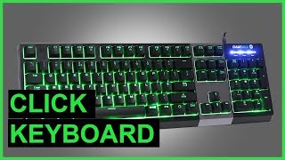 GameMax Click  RGB Mechanical Feel Keyboard [upl. by Dearden]