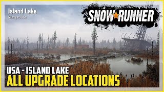 SnowRunner All Upgrade Locations Island Lake Michigan [upl. by Seto310]