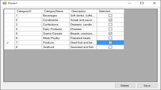 C Tutorial  Delete multiple Rows from DataGridView based on CheckBox selection  FoxLearn [upl. by Wilinski]