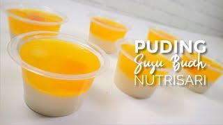 PUDING SUSU BUAH NUTRISARI SEGERR  FRUIT MILK PUDDING [upl. by Auguste423]