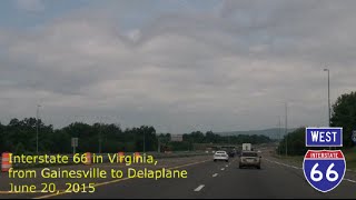 Interstate 66 in Virginia  from Gainesville to Delaplane [upl. by Nnyllatsyrc]