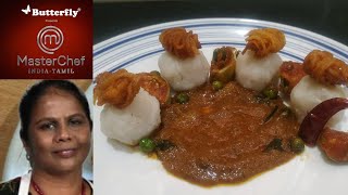 Master chef Tamil recipe  kataifi prawns palsuvai saaru  made by Dr Nithya  recreated recipe [upl. by Narrad]