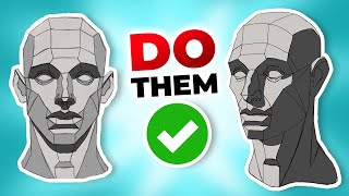 EASY Asaro Head Exercises For BETTER Shading [upl. by Lav60]