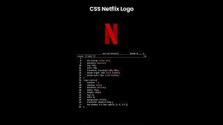 CSS Netflix Logo Design shorts [upl. by Sink]