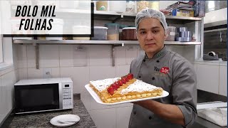 Receita do Bolo Mil Folhas  Chef Marcos Aurélio [upl. by Nebuer633]