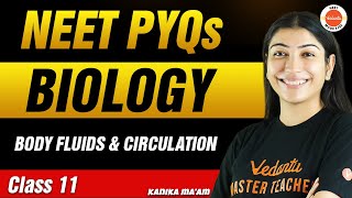 NEET PYQs for Body fluids and Circulation  Class 11 Biology  NEET 2024 [upl. by Anires]