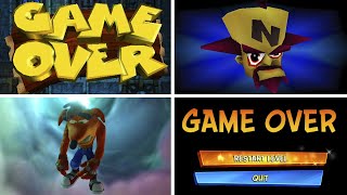 Evolution of Crash Bandicoot Game Over Screens 19962021 [upl. by Medorra]