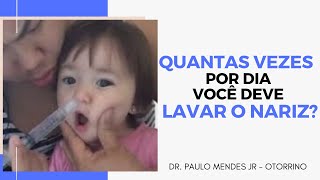 LAVAR O NARIZ QUANTAS VEZES POR DIA DEVE LIMPAR O NARIZ COM SORO FISIOLOGICO [upl. by Vitus]