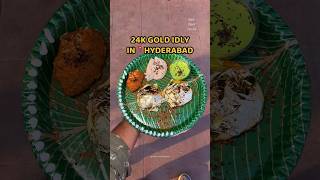 24K GOLD IDLI IN HYDERABAD  Costly Idly In Hyd  Nom Nom Foodie  Krishna’s Idly and Dosa Abids [upl. by Behah471]