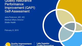 Quality Assurance Performance Improvement QAPI SelfAssessment [upl. by Oelc]